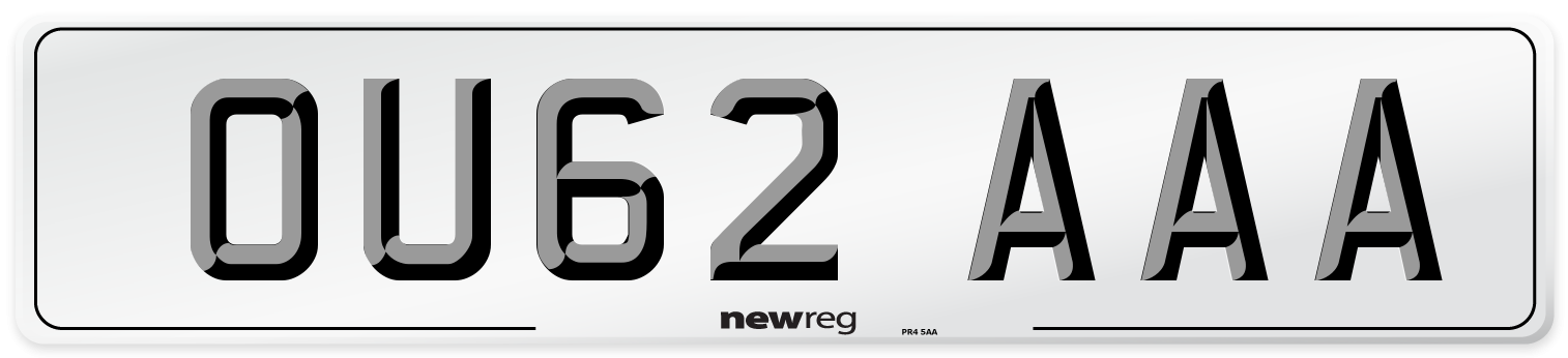 OU62 AAA Number Plate from New Reg